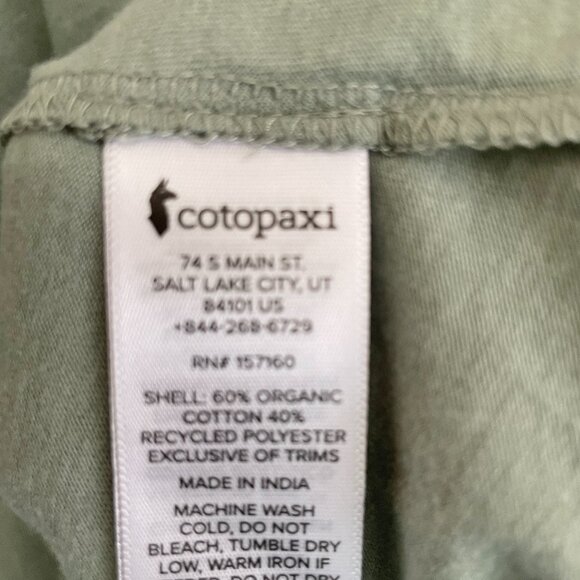 NEW Cotopaxi Happy Day Organic T-Shirt - Women's M NWT Silver Leaf Green - Picture 8 of 10